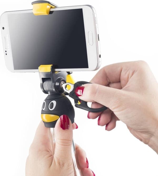 Mantona Smartphone flaska selfiehållare Pinguin