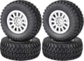 Pikkukuva 1 / 3: Reely 1:10 Buggy Täydelliset pyörät Block-Profile 12-puolainen hopea 4 kpl