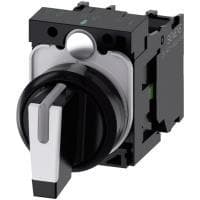 Siemens kiertokytkin eturengas muovi musta, valkoinen 2 x 45 ° SIRIUS ACT 3SU1100-2BL60-1NA0 1 kpl (3SU1100-2BL60-1NA0)