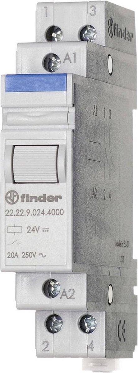 Finder 22.22.9.048.4000 Industrieel relais Schakelstroom (max.): 20 A 2x NO 1 stuk(s)
