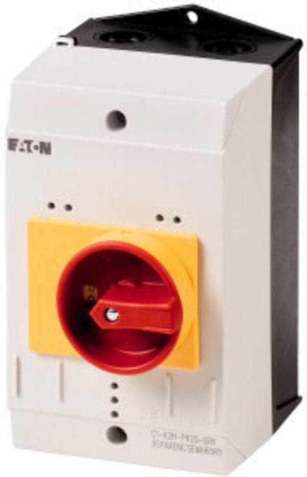Eaton CI-K2-PKZ0-NA-GR Tomt hus med IKKE-AUS-kontakt (LxBxH) 130 x 100 x 160 mm Rød, Gul, Grå, Sort 1