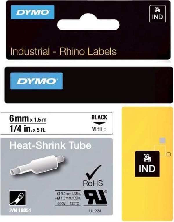 DYMO RhinoPRO Krympeslange Label Printer Tape D1