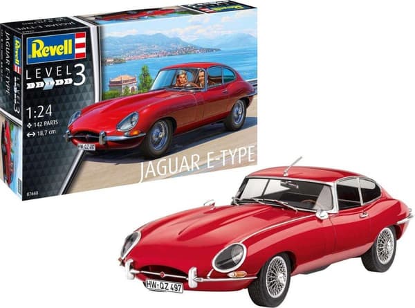 Revell 07668 Jaguar E-Type Coupé Car (byggsats) 1:24