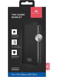 Miniatyrbillede 5 af 5: Black Rock - Booklet etui Klassikeren passer til Samsung Galaxy S22 Ultra 5G I mobiltelefon etui, stativ funktion, magnetisk lukning (sort)