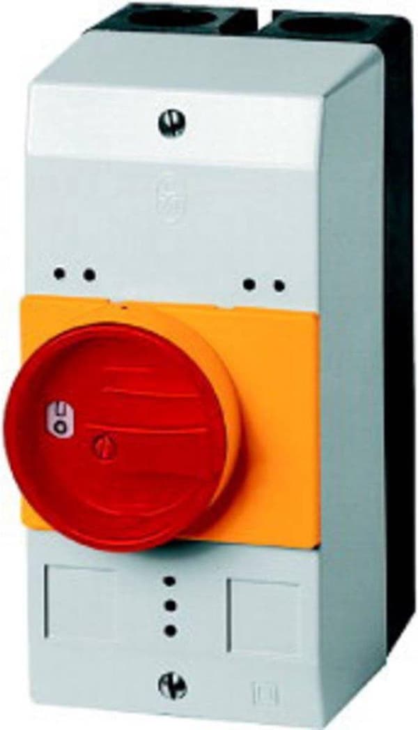 Eaton CI-PKZ0-GRVM Tomt hus Med drejekontakt (LxBxH) 80 x 97 x 160 mm Rød, Gul, Grå, Sort 1 stk.