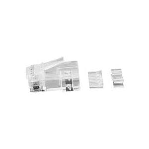 MicroConnect - Netværksstik - RJ-45 (M) - uskærmet - CAT 6a (pakke med 50 stk.)