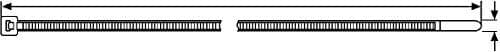 HellermannTyton buntband natur 290 mm x 3,5 mm, 111-03529 (T 30 LL)