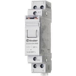 Finderimpulsafbryder DIN-skinne 1 stk. 20.22.8.012.4000 2 NO kontakter 12 V/AC 16 A 4000 VA (20.22.8.012.4000)