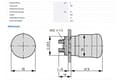 Miniatyrbillede 3 af 3: Eaton 271499 Stop/Stop-knap, Ikke-belyst, Sort, Twist-to-Lock