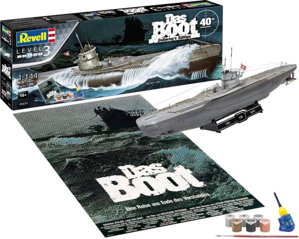 Revell 05675 RV 1:144 Das Boot Collectors Edition - 40th Anniversary Boot (byggesæt) 1:144