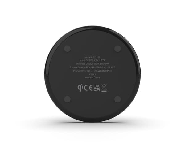 Rapoo XC105 QI trådlös laddare set om 2 svarta (00217722)