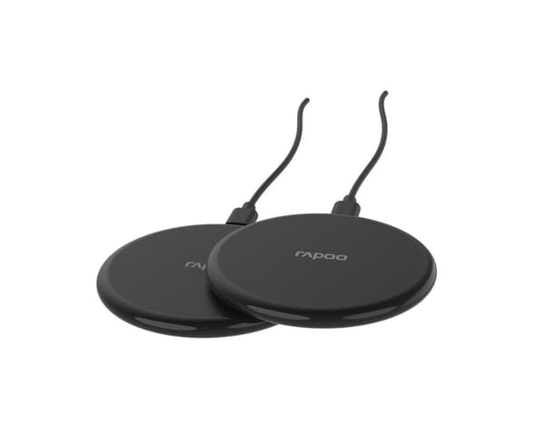 Rapoo XC105 QI trådlös laddare set om 2 svarta (00217722)