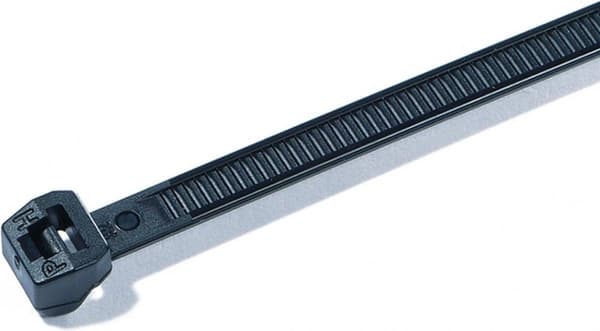 HellermannTyton 118-00128 T50MOS-PA66W-BK Kabelbinder 245 mm 4,60 mm Sort UV-stabil 100 stk.