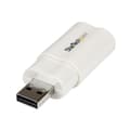 Miniatyrbild 2 av 6: StarTech.com USB-ljudadapter - Externt USB-ljudkort - Vit - Ljudkort - Stereo - USB2.0 (ICUSBAUDIO)