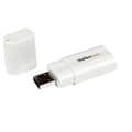 Miniatyrbild 1 av 6: StarTech.com USB-ljudadapter - Externt USB-ljudkort - Vit - Ljudkort - Stereo - USB2.0 (ICUSBAUDIO)