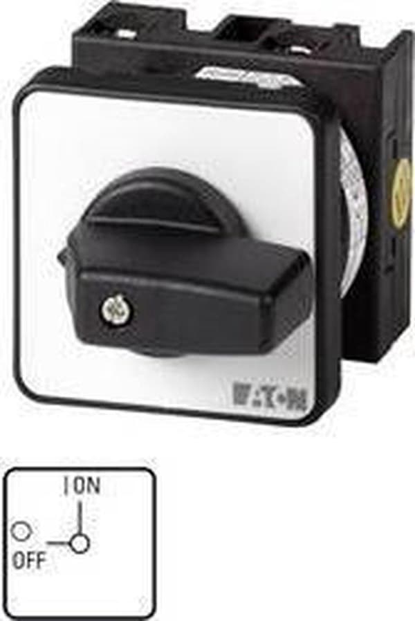 Eaton T0-1-8200/E Cam switch 20 A 1 x 90 ° Grå, Sort 1 stk.