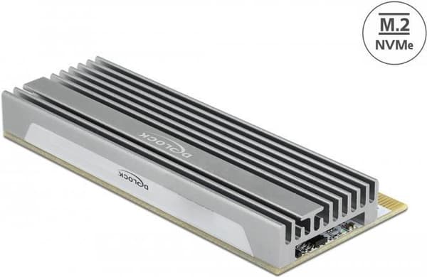 Delock - Lagercontroller - M.2 - M.2 NVMe-kort - PCIe 4.0 x16 (90566) Grå