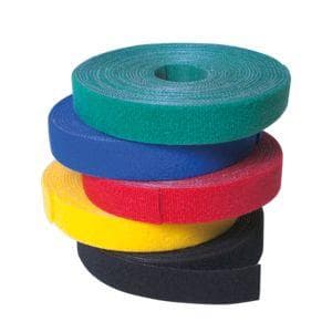 LogiLink Velcro tape, 16 mm x 4 m, rød stærk vedhæftning, kan skæres til, genanvendelig - 1 stk (KAB0052)