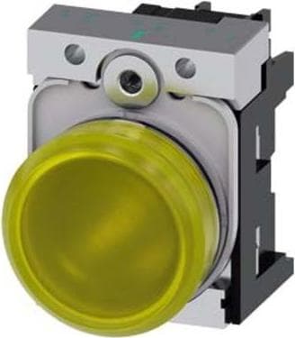 Siemens SIRIUS ACT indikatorlys, helt i metal, højglans, gul (3SU1152-6AA30-1AA0)