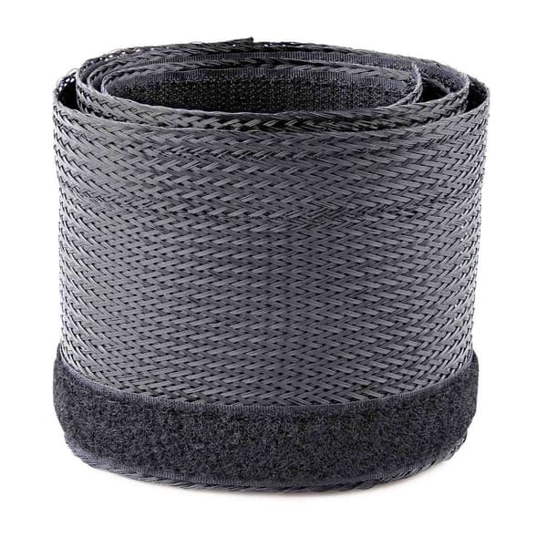 StarTech.com 3 m kabelhylsa med krok- och öglefäste - Kapad till storlek - Kraftig kabelkåpa - 3 cm diameter - Nätrör - Kabelhantering / Kabelorganisa