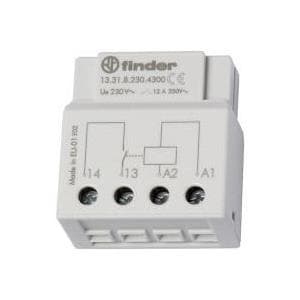 Finderrelæ til indmuringsboks eller afbryderboks 13.31.8.230.4300 230 V/AC 1 NO kontakt 12 A 250 V/AC (13.31.8.230.4300)