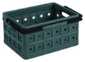 Miniatyrbillede 2 af 6: Soltøj - Firkantet foldekasse med håndtag 24L antracit - 44 x 31,5 x 21 cm