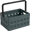 Miniatyrbillede 1 af 6: Soltøj - Firkantet foldekasse med håndtag 24L antracit - 44 x 31,5 x 21 cm