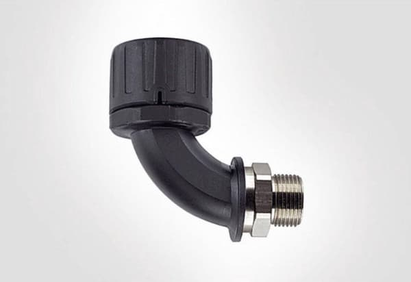 HellermannTyton 166-22503 HG21-90M-M20-PA66/NPB-BK Slangetilslutning Sort M20 90° 1 stk.