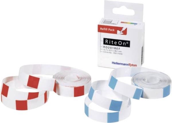 HellermannTyton 550-11401 RO202REF-1401-WH Kabellabel RiteOn 12,70 x 19,10 mm