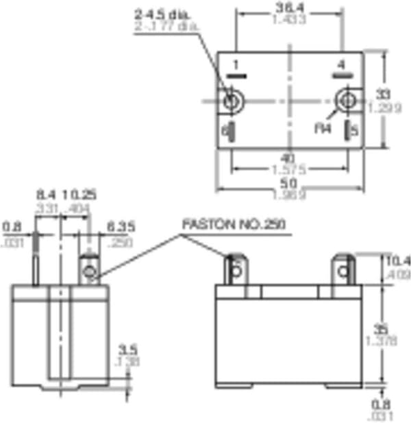 Panasonic HE1AN24 Printrelæ 24 V/DC 30 A 1x NO 1 stk.