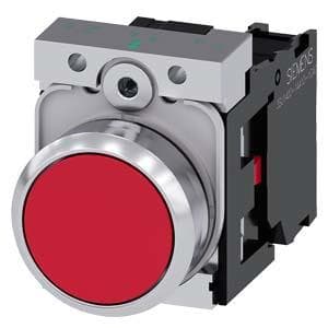 Siemens 3SU1150-0AB20-1CA0 elektrisk drivning svart - röd - silver (3SU1150-0AB20-1CA0)