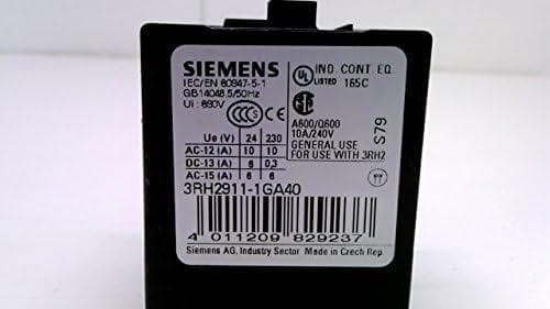 Siemens-apukytkinlohko 4, koskettimet (NO) (3RH2911-1GA40)