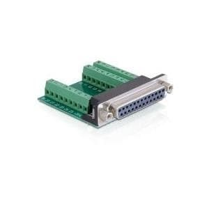 DeLOCK - Seriel adapter - DB-25 (W) - 9-benet klemrække (W) (65317)