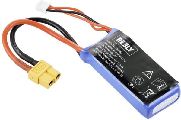 Reely reservedelsbatteri Velegnet til model: Glider Mini Hawk (2356861)