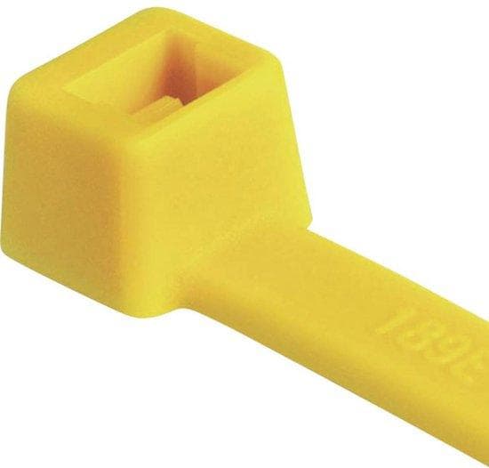 HellermannTyton standard kabelbindere, indvendigt takkede (L x B) 390 mm x 4,6 mm T80L-N66-YE-C1 Farve: gul 100 stk. HellermannTyton (116-05414)