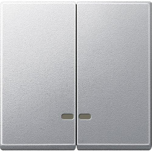 Merten MEG3420-0460 dubbelvipp med kontrollfönster, aluminium, System M