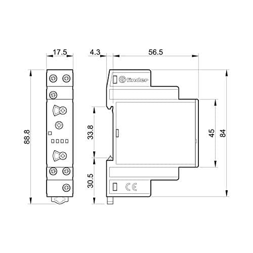 Eltako 2613424 S91-100-12VAC impulsbrytare utanpåliggande 12V