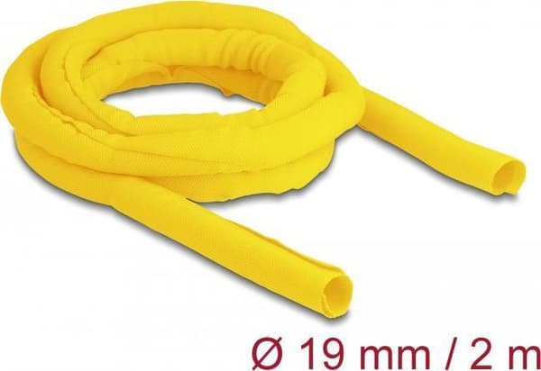 Delock - flettet slange - 2,0m - gul (20870)