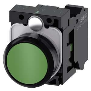 Siemens 3SU1100-0AB40-3BA0 sähkökäyttöinen musta - vihreä (3SU11000AB403BA0)