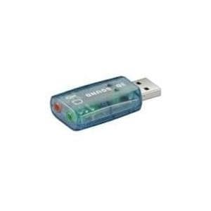 Wentronic USB 2.0 ljudkort (USB A-kontakt till 2x 3,5 mm stereouttag)