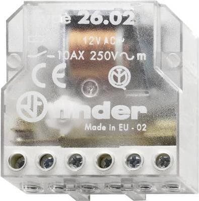 Finder overspændingsafbryder forsænket 1 stk. 26.08.8.230.0000 2 NO kontakter 230 V/AC 10 A 2500 VA (260882300000)