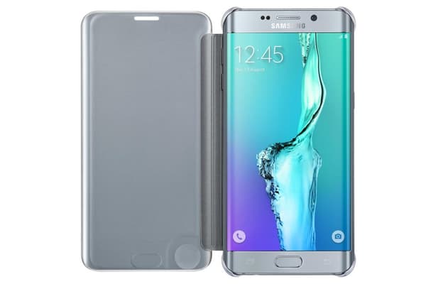Samsung Clear View Cover til Samsung S6 edge Plus - Sølv