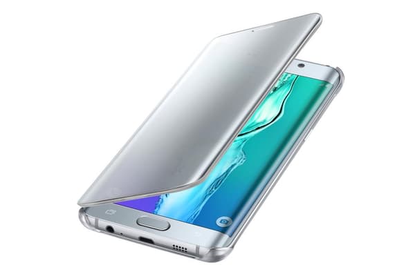 Samsung Clear View Cover til Samsung S6 edge Plus - Sølv