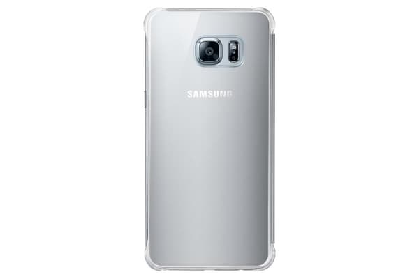 Samsung Clear View Cover til Samsung S6 edge Plus - Sølv