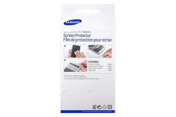 Samsung Displayfolie til Samsung N7100 Galaxy Note II - Hvid