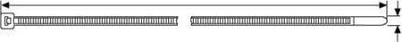 HellermannTyton 111-03210 Kabelbindere Polyamid Sort Pakke med 100 stk. - Kabelbindere 15 cm 3,5 mm 1,2 mm Pakke med 100 stk.