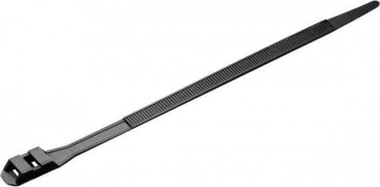 Kabelbindere, 180 x 9 mm, nylon, sort, PU 100 stk. Kabelbindere i industriel kvalitet (620625)