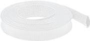 DeLOCK Braided Sleeving stretchbar - expanderbar flätad ärm - 5,0m - vit (20695)