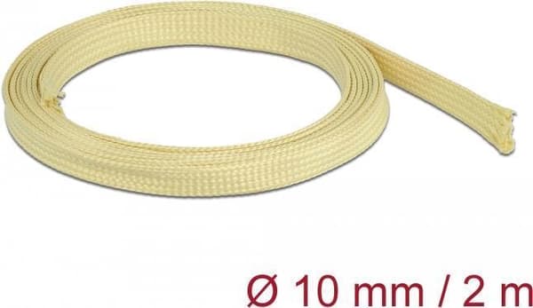 Delock - flettet slange - 2,0m - gul (20799)
