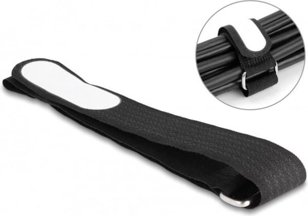 DeLOCK 19619 kabelbinder Krog & loop kabelbinder Nylon Sort 5 stk.